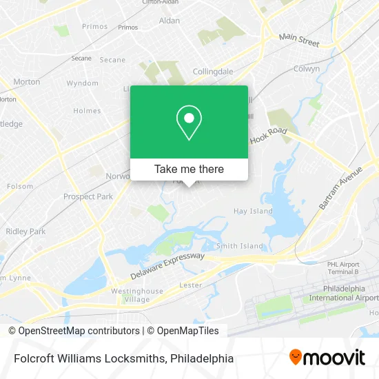 Folcroft Williams Locksmiths map