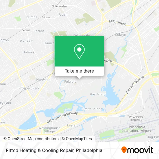 Fitted Heating & Cooling Repair map