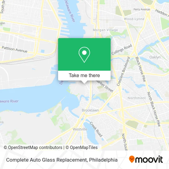 Mapa de Complete Auto Glass Replacement