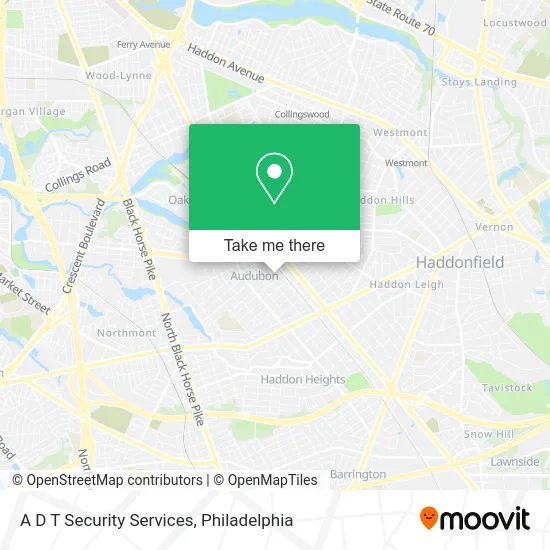 A D T Security Services map