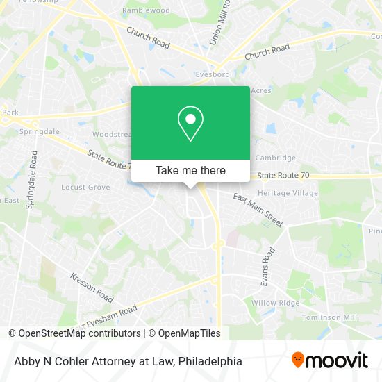 Abby N Cohler Attorney at Law map