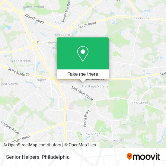 Mapa de Senior Helpers