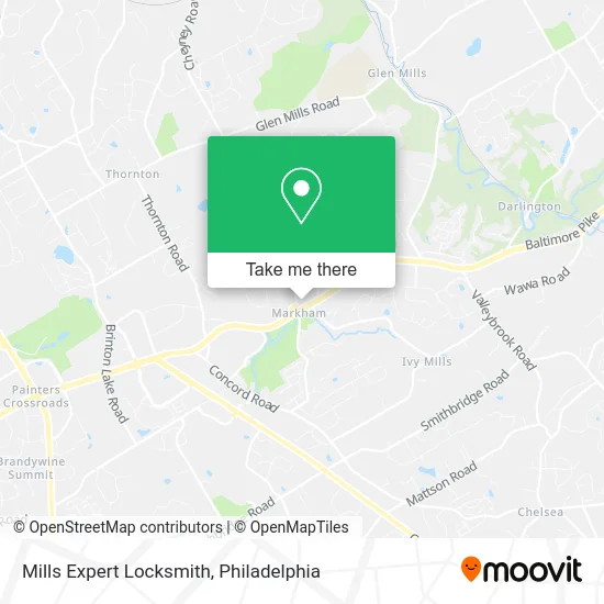 Mills Expert Locksmith map