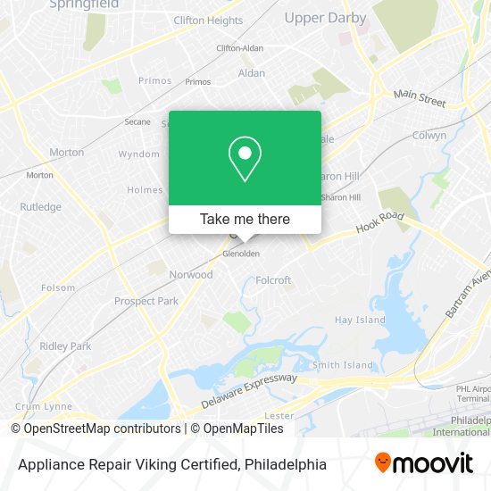 Appliance Repair Viking Certified map