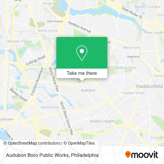 Mapa de Audubon Boro Public Works