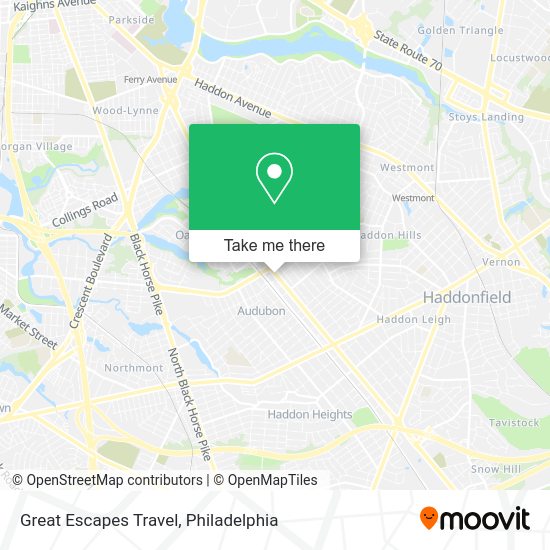 Great Escapes Travel map