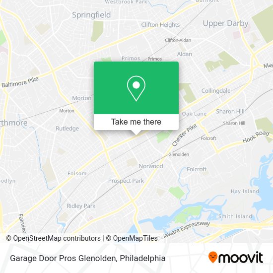 Mapa de Garage Door Pros Glenolden