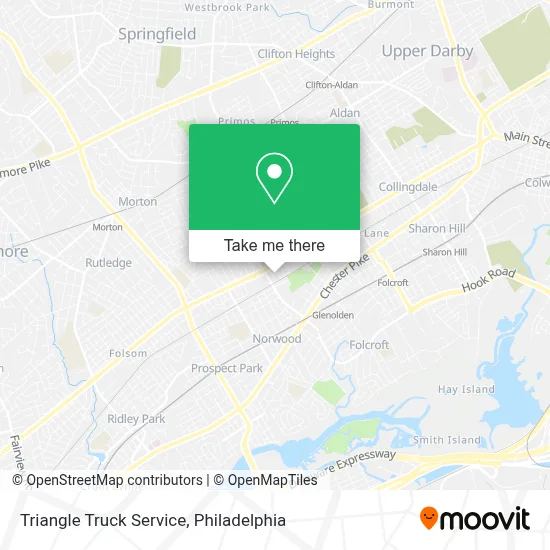 Triangle Truck Service map