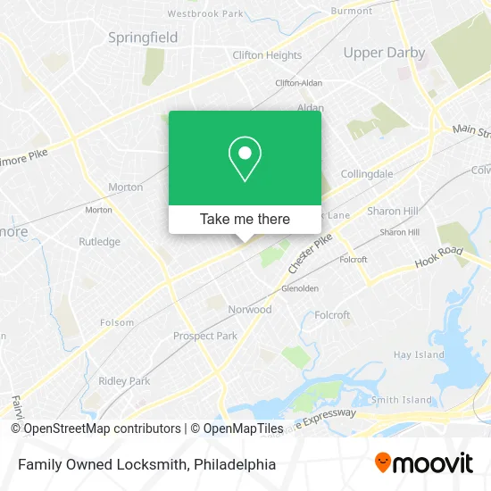 Family Owned Locksmith map