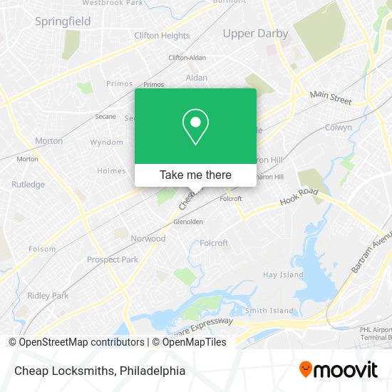 Cheap Locksmiths map