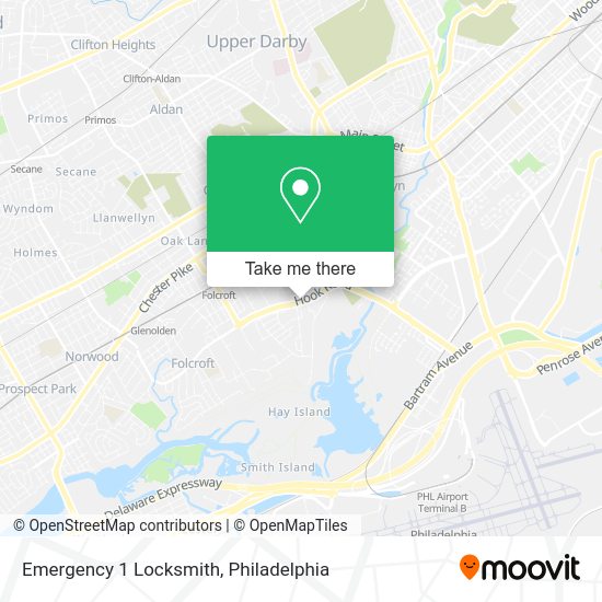 Mapa de Emergency 1 Locksmith