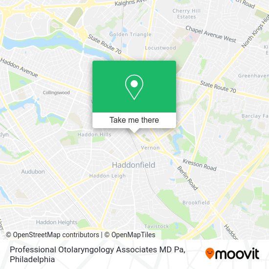Professional Otolaryngology Associates MD Pa map