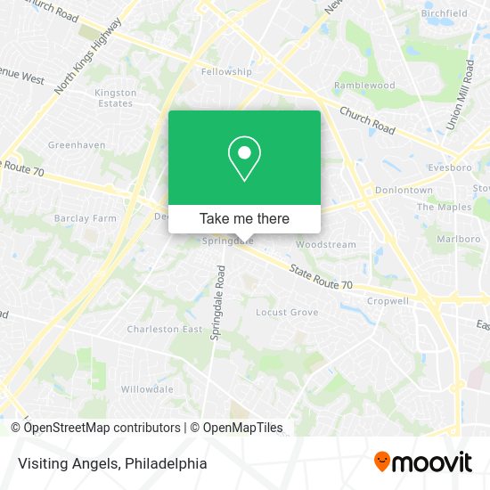 Mapa de Visiting Angels