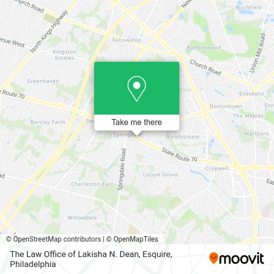 Mapa de The Law Office of Lakisha N. Dean, Esquire