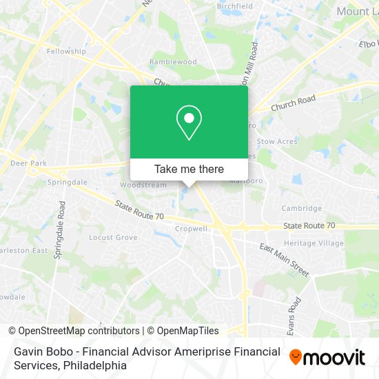 Gavin Bobo - Financial Advisor Ameriprise Financial Services map