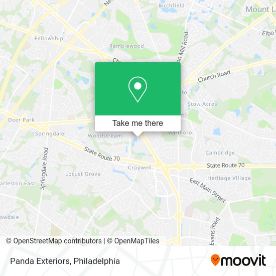 Mapa de Panda Exteriors