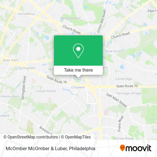 McOmber McOmber & Luber map