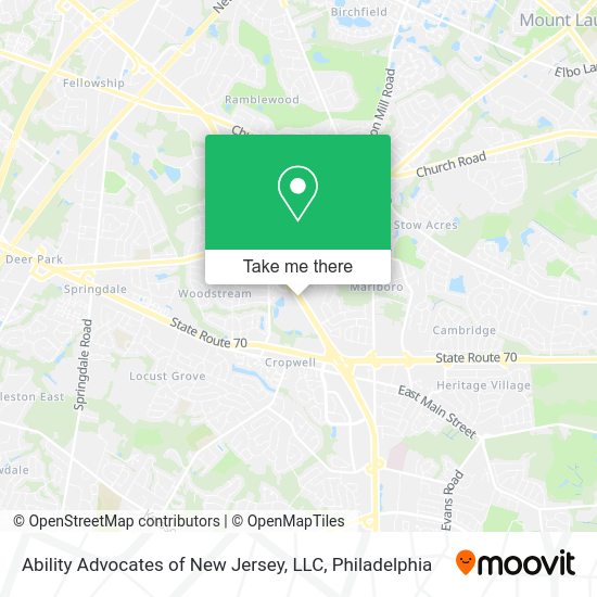 Ability Advocates of New Jersey, LLC map