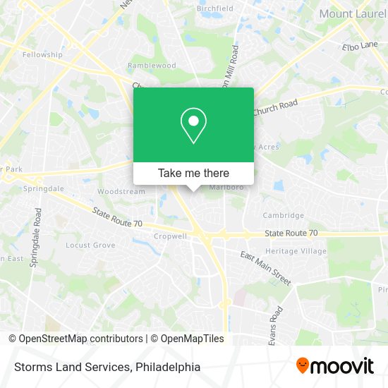 Storms Land Services map