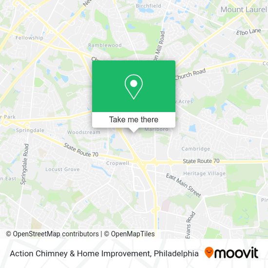 Mapa de Action Chimney & Home Improvement