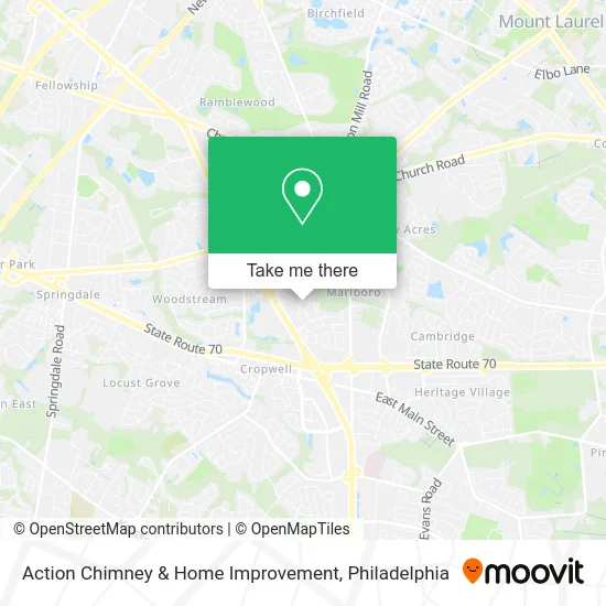Action Chimney & Home Improvement map