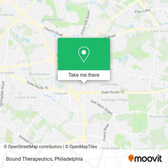Bound Therapeutics map