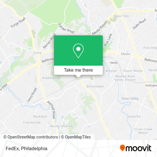 Mapa de FedEx