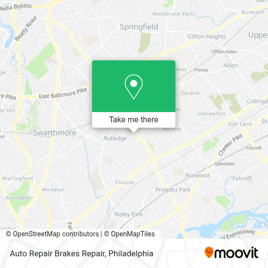 Auto Repair Brakes Repair map