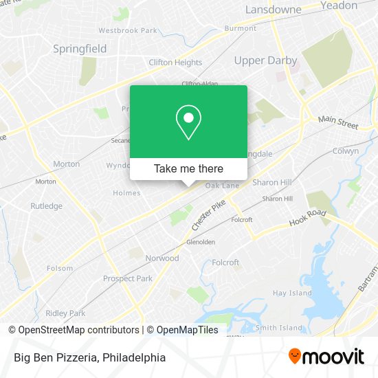 Big Ben Pizzeria map