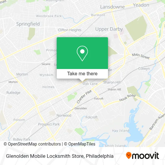 Glenolden Mobile Locksmith Store map