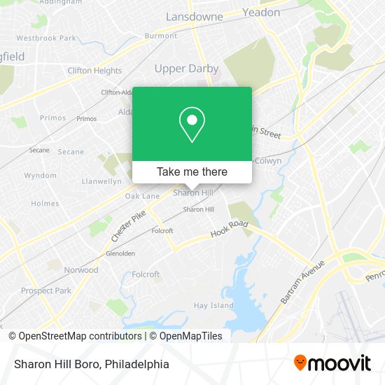 Sharon Hill Boro map