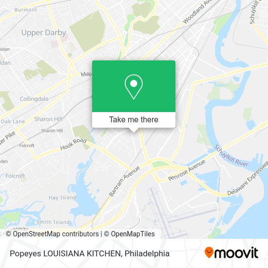 Popeyes LOUISIANA KITCHEN map