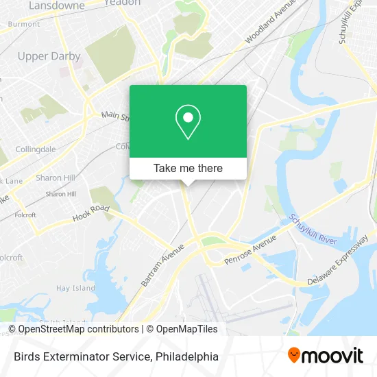 Birds Exterminator Service map