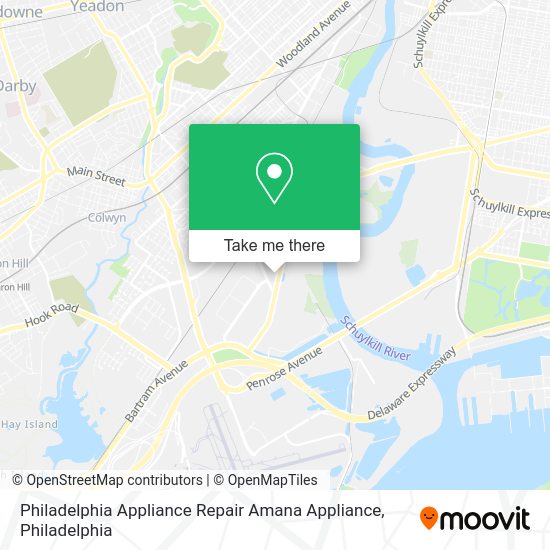 Mapa de Philadelphia Appliance Repair Amana Appliance