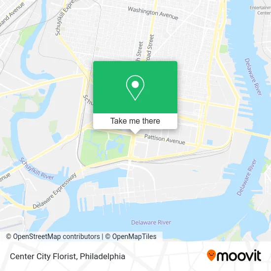 Center City Florist map
