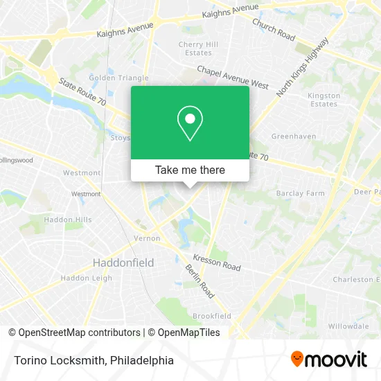 Torino Locksmith map