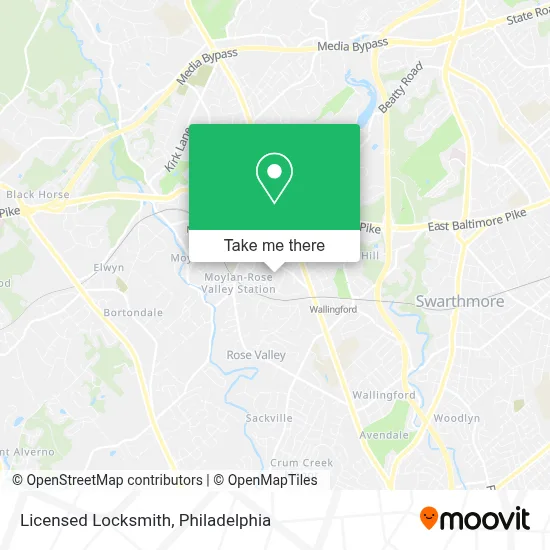 Licensed Locksmith map