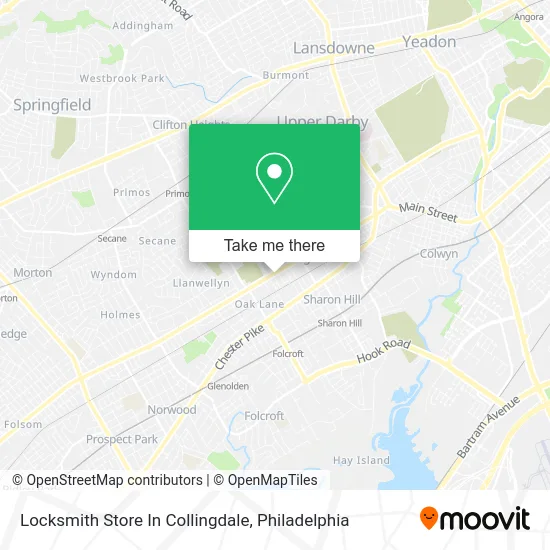 Locksmith Store In Collingdale map