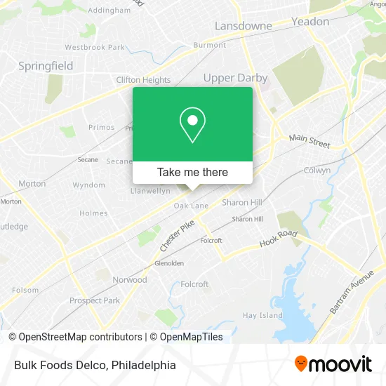 Bulk Foods Delco map