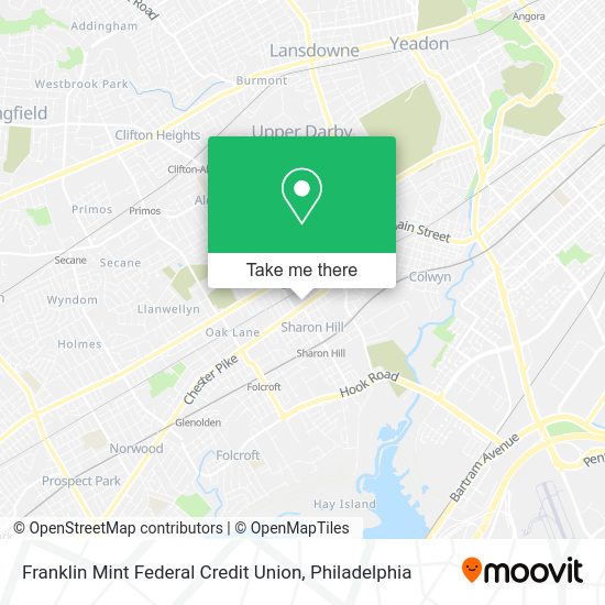Franklin Mint Federal Credit Union map
