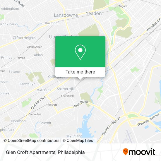 Glen Croft Apartments map