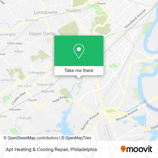 Apt Heating & Cooling Repair map