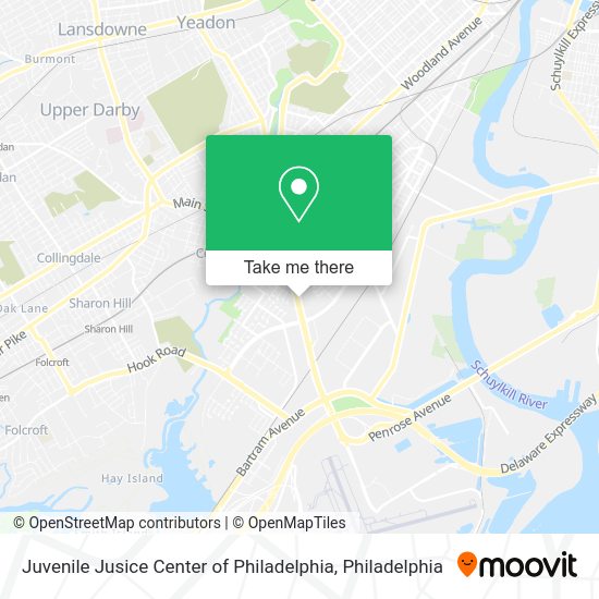 Juvenile Jusice Center of Philadelphia map