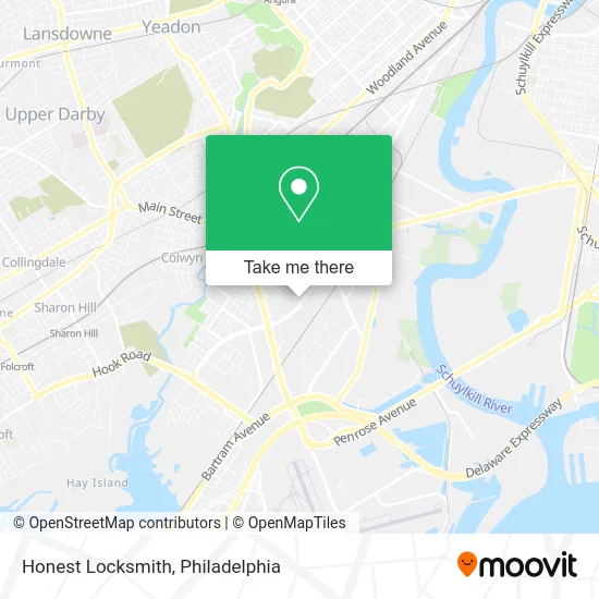 Honest Locksmith map