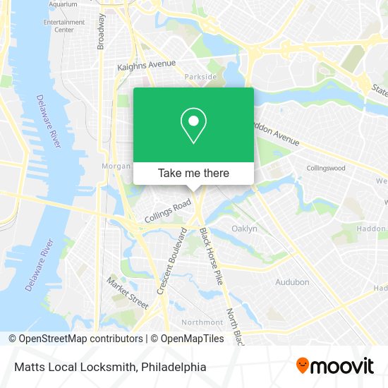 Matts Local Locksmith map