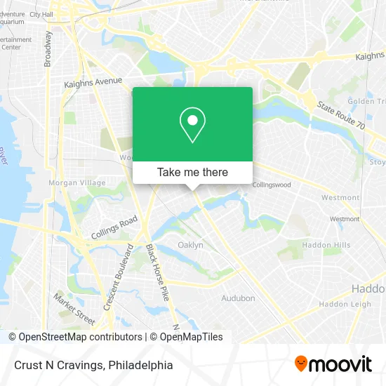 Crust N Cravings map
