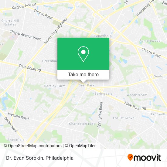 Dr. Evan Sorokin map