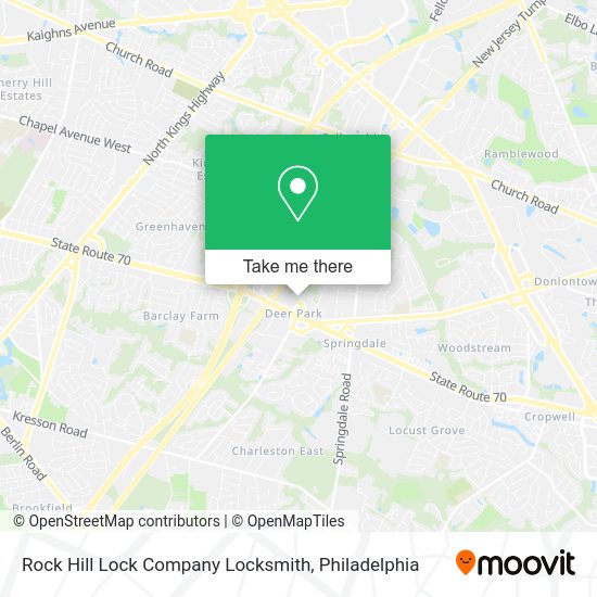 Rock Hill Lock Company Locksmith map