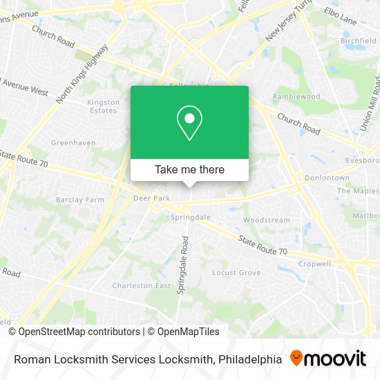 Mapa de Roman Locksmith Services Locksmith