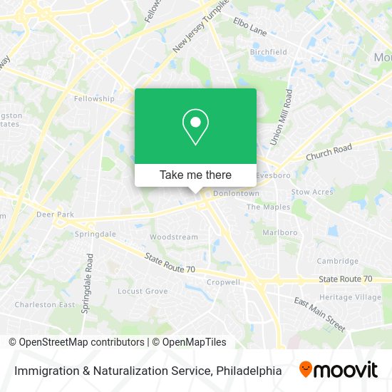Mapa de Immigration & Naturalization Service